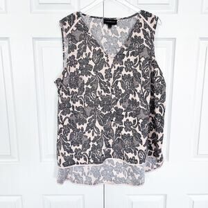 Lane Bryant Lace Print Sleeveless Blouse